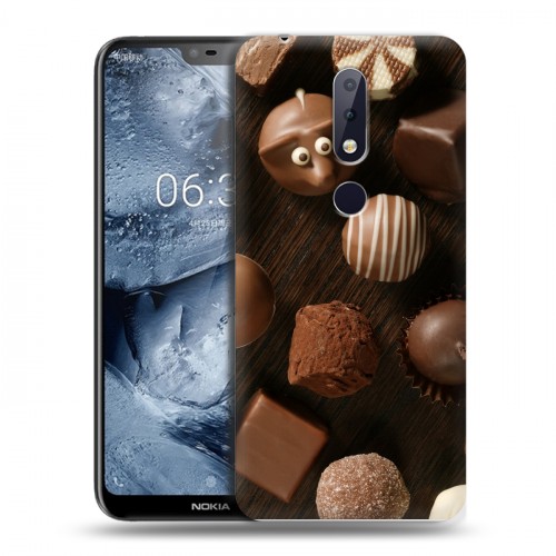 Дизайнерский пластиковый чехол для Nokia 6.1 Plus Конфеты