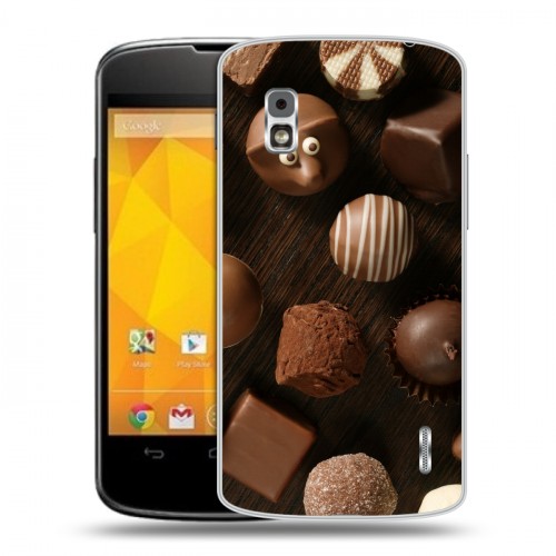 Дизайнерский пластиковый чехол для LG Google Nexus 4 Конфеты