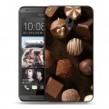 Дизайнерский пластиковый чехол для HTC Desire 700 Конфеты