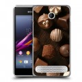 Дизайнерский силиконовый чехол для Sony Xperia E1 Конфеты