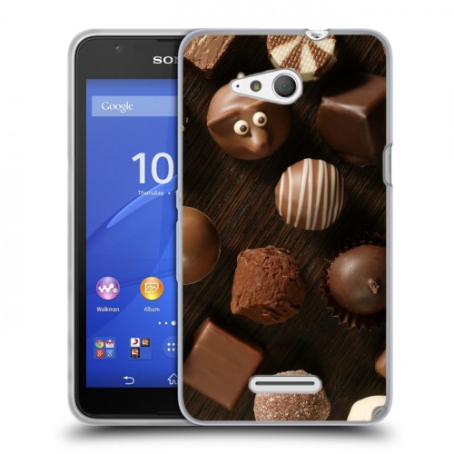 Дизайнерский пластиковый чехол для Sony Xperia E4g Конфеты