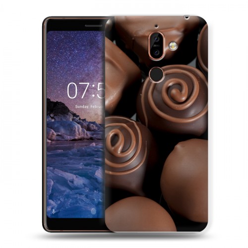 Дизайнерский пластиковый чехол для Nokia 7 Plus Конфеты