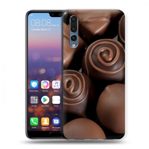 Дизайнерский силиконовый с усиленными углами чехол для Huawei P20 Pro Конфеты