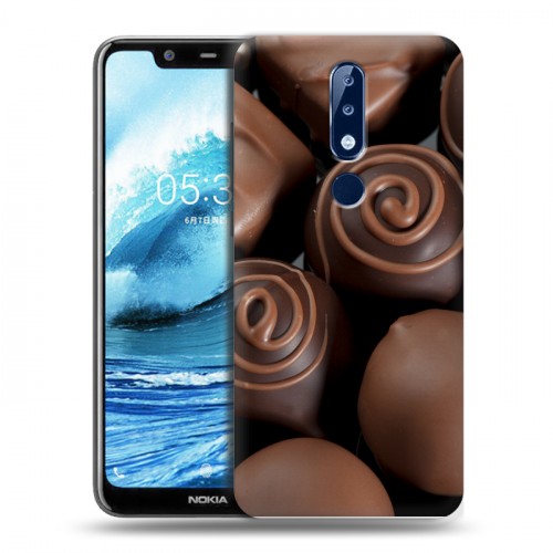 Дизайнерский пластиковый чехол для Nokia 5.1 Plus Конфеты