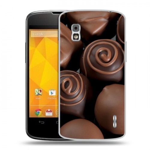 Дизайнерский пластиковый чехол для LG Google Nexus 4 Конфеты