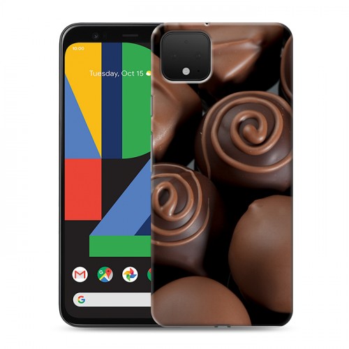 Дизайнерский пластиковый чехол для Google Pixel 4 Конфеты