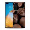 Дизайнерский пластиковый чехол для Huawei P40 Конфеты