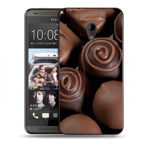 Дизайнерский пластиковый чехол для HTC Desire 700 Конфеты