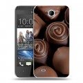 Дизайнерский пластиковый чехол для HTC Desire 300 Конфеты