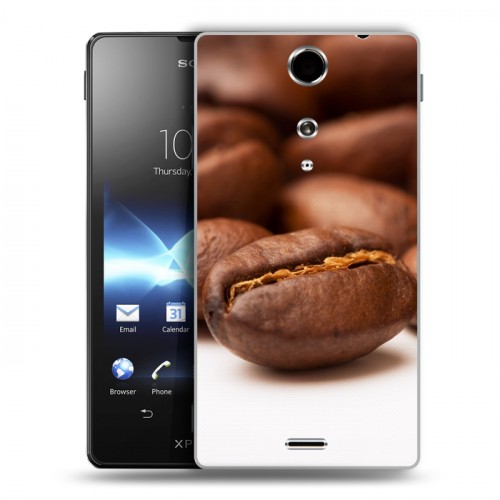 Дизайнерский пластиковый чехол для Sony Xperia TX Кофе напиток