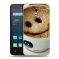 Дизайнерский силиконовый чехол для Alcatel One Touch Pixi 4 (6) Кофе напиток