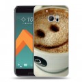 Дизайнерский пластиковый чехол для HTC 10 Кофе напиток