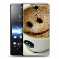 Дизайнерский пластиковый чехол для Sony Xperia TX Кофе напиток