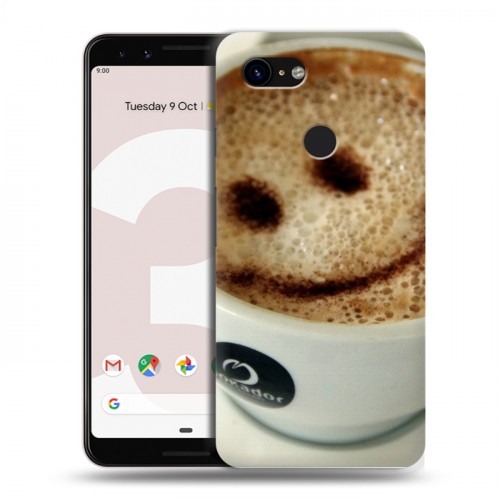 Дизайнерский пластиковый чехол для Google Pixel 3 Кофе напиток