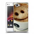 Дизайнерский пластиковый чехол для Sony Xperia L Кофе напиток