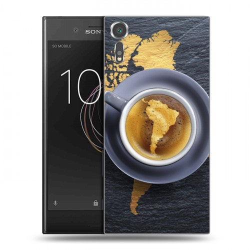 Дизайнерский пластиковый чехол для Sony Xperia XZs Кофе напиток