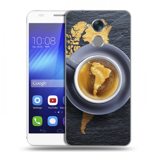 Дизайнерский пластиковый чехол для Huawei Honor 6C Кофе напиток
