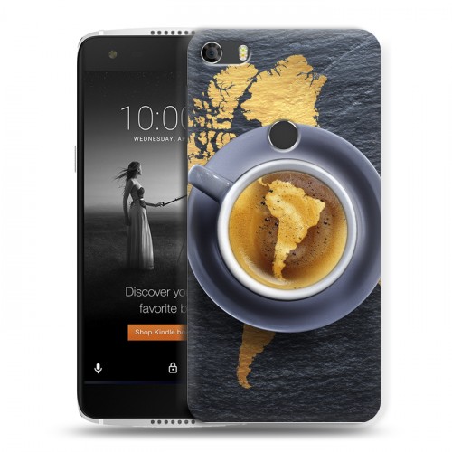 Дизайнерский силиконовый чехол для Alcatel Idol 5S Кофе напиток