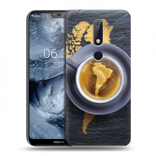 Дизайнерский пластиковый чехол для Nokia 6.1 Plus Кофе напиток