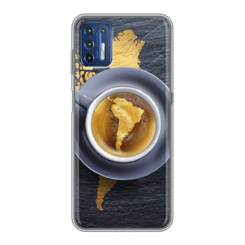 Дизайнерский силиконовый чехол для Motorola Moto G9 Plus Кофе напиток