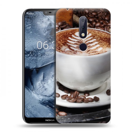 Дизайнерский пластиковый чехол для Nokia 6.1 Plus Кофе напиток