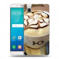Дизайнерский пластиковый чехол для Huawei ShotX Кофе напиток