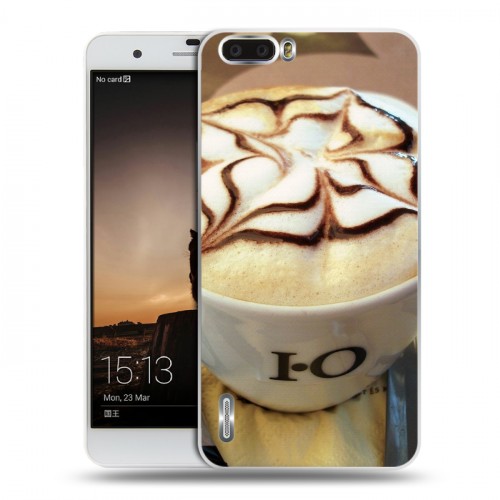 Дизайнерский пластиковый чехол для Huawei Honor 6 Plus Кофе напиток