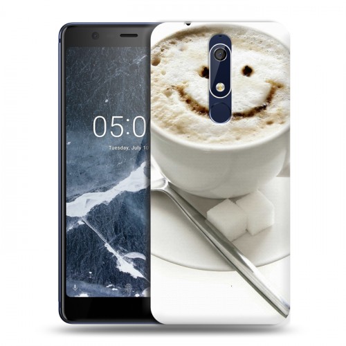 Дизайнерский пластиковый чехол для Nokia 5.1 Кофе напиток