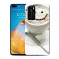 Дизайнерский пластиковый чехол для Huawei P40 Кофе напиток