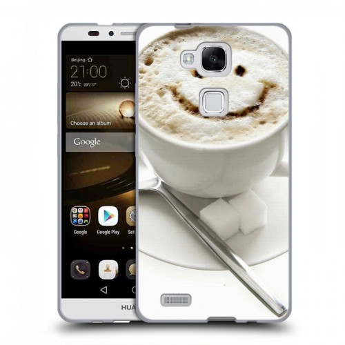 Дизайнерский пластиковый чехол для Huawei Ascend Mate 7 Кофе напиток