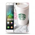 Дизайнерский пластиковый чехол для Huawei Honor 4C Кофе напиток