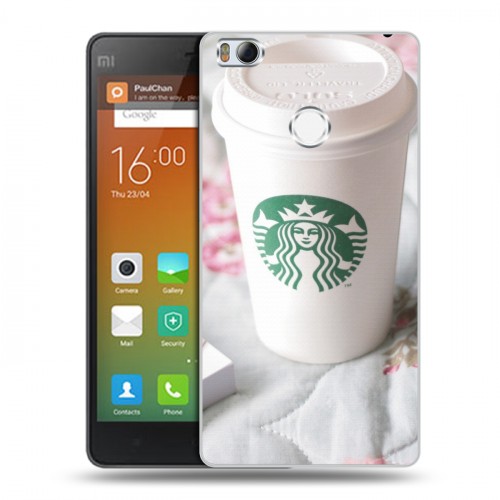 Дизайнерский силиконовый чехол для Xiaomi Mi4S Кофе напиток