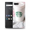 Дизайнерский пластиковый чехол для BlackBerry KEY2 Кофе напиток