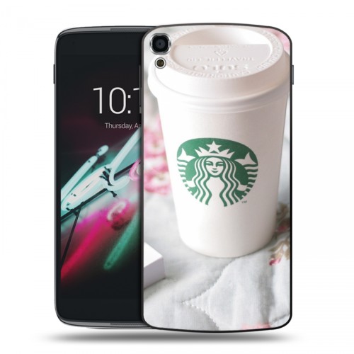 Дизайнерский пластиковый чехол для Alcatel One Touch Idol 3 (5.5) Кофе напиток