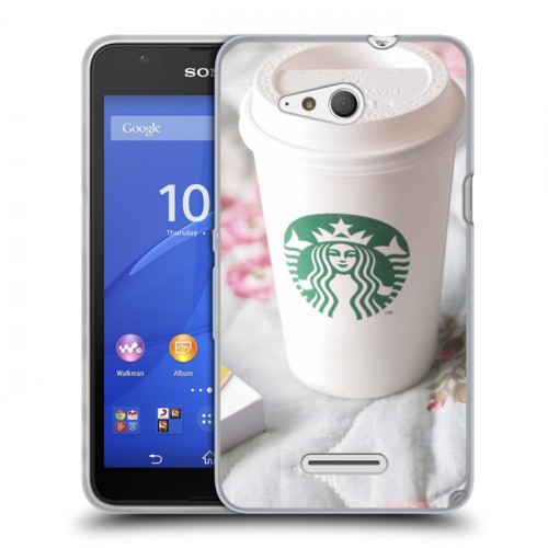 Дизайнерский пластиковый чехол для Sony Xperia E4g Кофе напиток