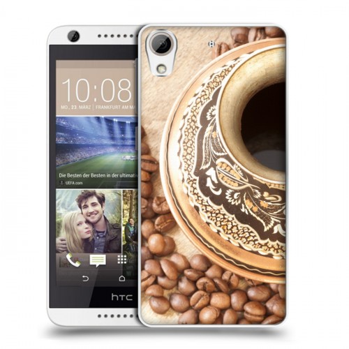 Дизайнерский силиконовый чехол для HTC Desire 626 Кофе напиток