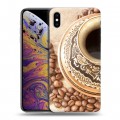 Дизайнерский силиконовый чехол для Iphone Xs Max Кофе напиток