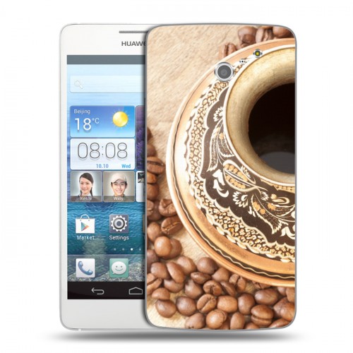 Дизайнерский пластиковый чехол для Huawei Ascend D2 Кофе напиток