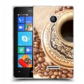 Дизайнерский пластиковый чехол для Microsoft Lumia 435 Кофе напиток