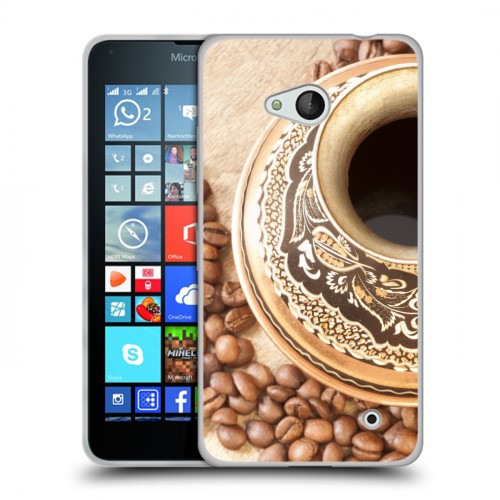 Дизайнерский пластиковый чехол для Microsoft Lumia 640 Кофе напиток
