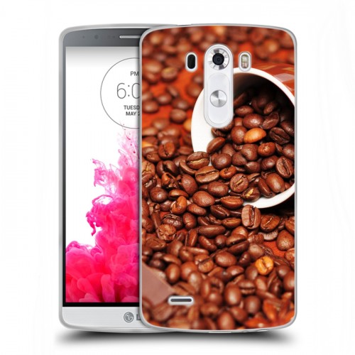 Дизайнерский силиконовый чехол для LG G3 (Dual-LTE) Кофе напиток