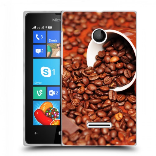 Дизайнерский пластиковый чехол для Microsoft Lumia 435 Кофе напиток