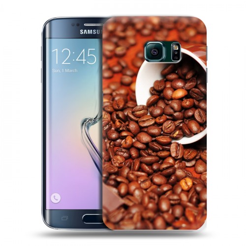 Дизайнерский пластиковый чехол для Samsung Galaxy S6 Edge Кофе напиток
