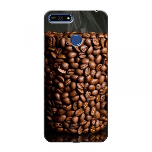 Дизайнерский силиконовый чехол для Huawei Honor 7A Pro Кофе напиток