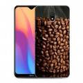 Дизайнерский силиконовый с усиленными углами чехол для Xiaomi RedMi 8A Кофе напиток