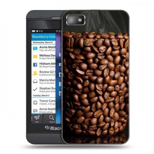 Дизайнерский пластиковый чехол для BlackBerry Z10 Кофе напиток
