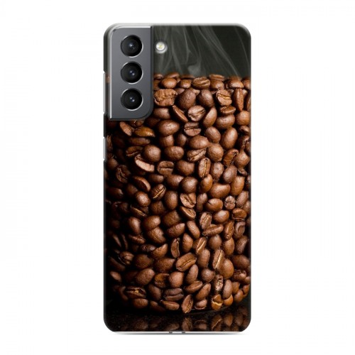 Дизайнерский пластиковый чехол для Samsung Galaxy S21 Кофе напиток