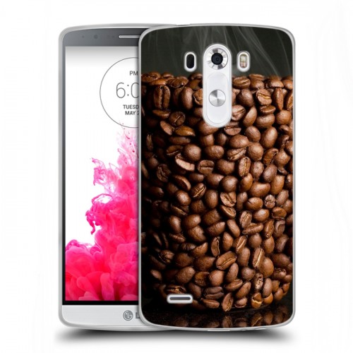 Дизайнерский силиконовый чехол для LG G3 (Dual-LTE) Кофе напиток