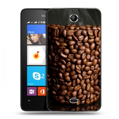 Дизайнерский силиконовый чехол для Microsoft Lumia 430 Dual SIM Кофе напиток