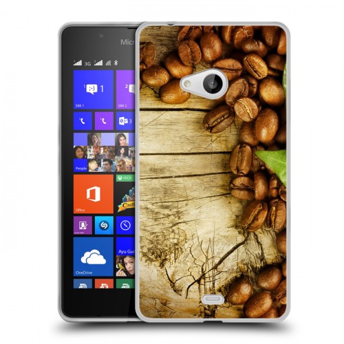 Дизайнерский пластиковый чехол для Microsoft Lumia 540 Кофе напиток